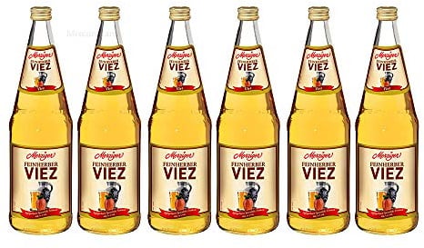 Merziger Feinherber 6x Viez Apfelwein 6x 1l (5,4% Vol) inkl. Pfand MEHRWEG- [Enthält Sulfite]