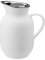 Stelton Isolierkanne Amphora - Kaffeekanne, Thermoskanne, Thermosflasche - 1-Liter-Kunststoffkanne mit Thermo-Glaseinsatz - Zubehör für Haushalt, Küche, Esszimmer - Mattes Finish, Soft White