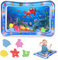 Hoiny Wassermatte Baby, Baby Spielzeuge 3 6 9 Monate, Wasserspielmatte Baby Aufblasbare Bauchzeit Matte für Baby Sensorisches Entwicklung Ausbildung,67 x 49 cm