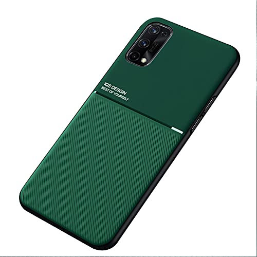 Kepuch Mowen Cover Custodia Case Piastra Metallica Incorporata per Oppo Realme 7 PRO - Verde