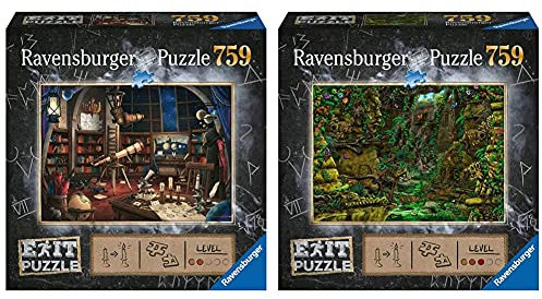 Ravensburger EXIT Puzzle Sternwarte, Puzzle Für Erwachsene Und Kinder Ab 12 Jahren, 759 Teile & 19951 Tempel in Angkor Wat 759 Teile Exit Puzzle
