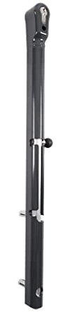 Zaundirekt LOCINOX Keydrop | Verriegelbarer Bolzenstangenriegel in anthrazit RAL 7016 | 100mm Höhenverstellbar
