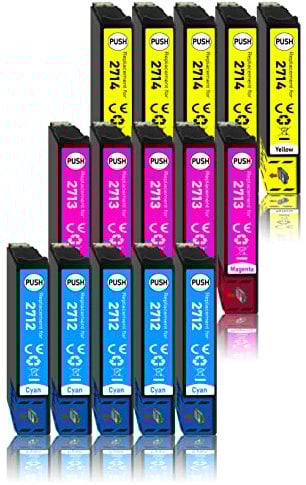 15er Set farbig kompatibel mit Epson 27XL Druckerpatronen für Epson Drucker WF-3620 WF-3640 WF-7110 WF-7210 WF-7610 WF-7620 WF-7710 WF-7715 WF-7720