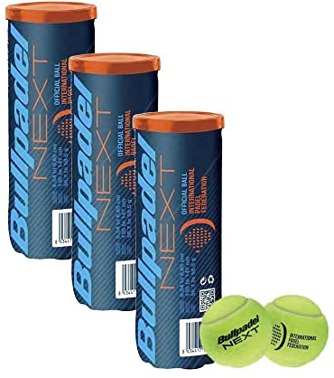 ZRZ | Balle de Padel Fip Next | Lot de 3 tubes | 9 balles | Balles de Padel Professionnelles Compétition Haute Durabilité