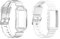 Bracelet de rechange en silicone souple compatible avec montre connectée Fitbit Charge 5/4/4SE/3/3SE, Silicone, Pas de gemme