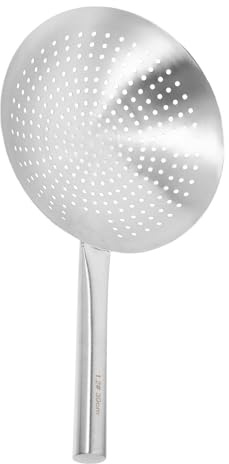 Kichvoe ß Werkzeug Küchen - Skimmerl?ffel ? Schaufel Colander Slotted Ladle Koch Skimmer zum Küchenkochen- 30 Cm Kesselheber Abdeckung Metallsieb