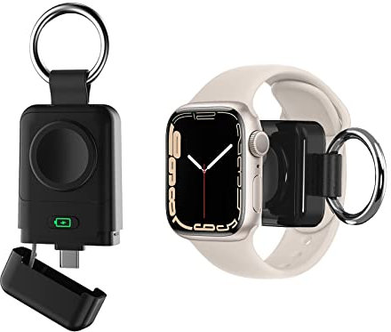 Aukvite for Apple Watch 10 Charger, Portable USB C Charger for iwatch Charger Series, Wireless Charger Magnetic Charger Compatible with Apple Watch Series 10/9/8/7/SE/6/5/4/3, Nike +, Hermes, Edition