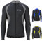 FDX Mens Cycling Jersey, Windproof Warm Winter Cycle Tops, Long Sleeves Water-Resistant Lightweight Thermal Bike Jacket, Windproof Bicycle Shirt for Riding, and Running(Grey, 3XL)
