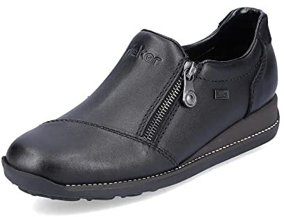 Rieker Ladies Casual Ankle Boots with Nano Water Protection 41907-00 - Black Leather - UK Size 5 - EU Size 38 - US Size 7