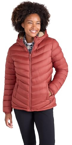 Mountain Warehouse Seasons Womens Fur Lined Padded Jacket | Lightweight & Water Resistant Hooded Coat, Tested to -40C, Insulated to Keep Warm on Cold Days, Ideal for Winter, Light Rain