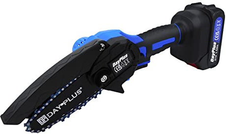 Mini motosierra con batería, motosierras eléctricas inalámbricas, motosierra pequeña de mano para cortar madera y recortar árboles