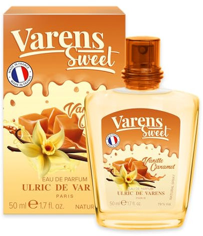 ULRIC DE VARENS - Eau de Parfum Varens Sweet Vanille Caramel - Gourmand, Caramel, Vanille - Parfum Femme - Vaporisateur - Made in France - 50 ml