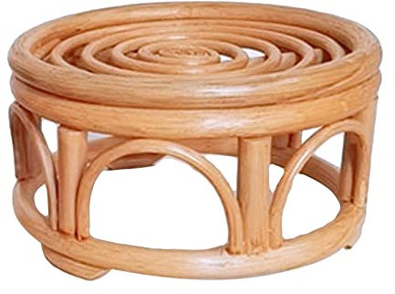 Pot Rond en rotin tissé | Pot Rond pour Cactus Grasses