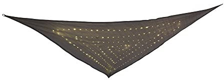 etc-shop Sonnensegel mit LED Beleuchtung Garten Balkon LED Solar Solarsonnensegel Sonnensegel, Sternenhimmel Optik mit Schalter, 150x LED, L 360 cm