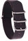 BONOOL Lederarmband für Herren und Damen, silberfarben, schwarz, Ringschnalle, Armband, Bandzubehör, 14 mm, 16, 18 mm, 20 mm, 22 mm, 24 mm, passend für NATO, passend für Zulu-Uhrenarmband