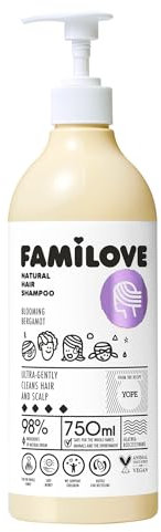 YOPE Familove Shampoo für alle Haartypen | 98% natürliche Inhaltsstoffe | FAMILOVE 750ml