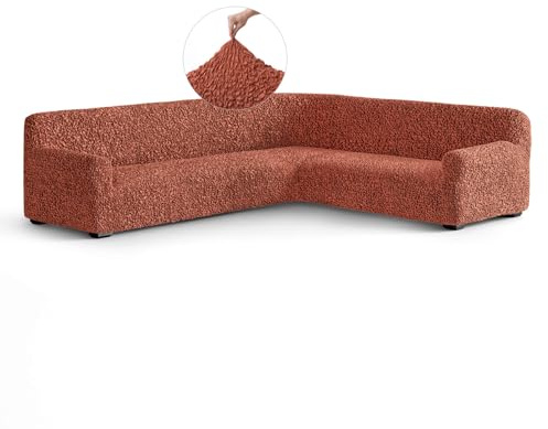 PAULATO - Sofabezug Ecksofa-Husse aus einfarbiger Baumwolle, kratzfestes und maschinenwaschbares Gewebe, Made in Italy