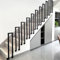 T-ZBDZ Barandilla de Escalera Forma de U, Barandillas Escaleras Interior, Pasamanos de Metal, Baranda para Escaleras, el hogar, Apartamento, Negro(Instalada en el lateral,100cm)