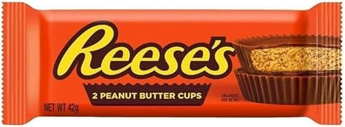Reese's 2 Peanut Butter Cups With Milk Chocolate 36 x 42g Delicious Tasty And Twisty Treat For Birthday,Christmas Sold By Kidzbuzz