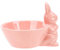ABOOFAN Easter Rabbit Bowl Ceramic Easter Bunny Bowl Rabbit Shape Dish Easter Porcelain Plate