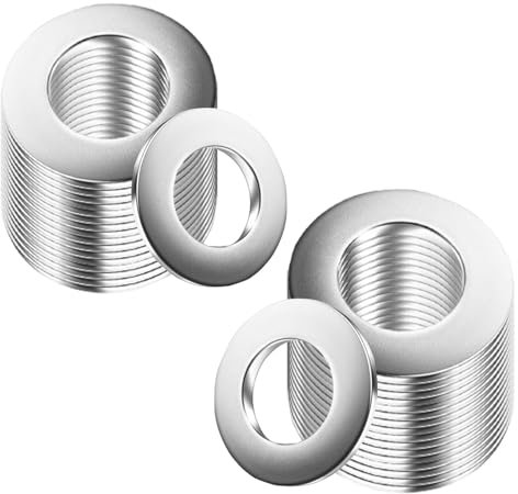 ORTAVA Lot de 50 rondelles M4 x 9 mm en acier inoxydable A2 V2A 304, DIN125, rondelles plates pour vis, écrous et tige filetée