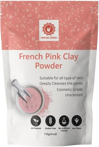 French Pink Clay Powder| 114g - 4oz | Pink Clay Powder for Soap Making | Clay Powder for Face Masks, Soaps etc