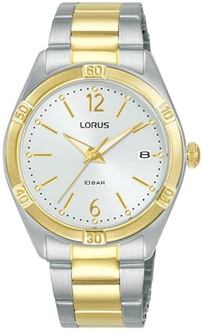 LORUS Damen Analog Quarz Uhr mit Edelstahl Armband,Silber