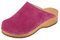Buxa PZM1 Zuecos de Mujer, Madera Natural, Zapatos de Cuero, Zapatillas Ortopédicas, Calzado Sanitario (Fucsia, Sistema Tallas Calzado EU, Adulto, Mujer, Números, Mediano, 39)