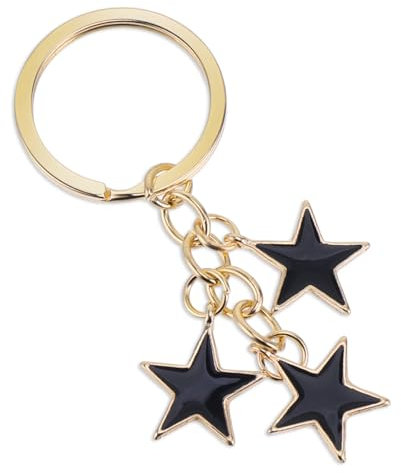 Schlüsselanhänger Stern Keychain Y2k Damen Stern Schlüsselanhänger Für Mädchen Geldbörsen Accessoires Geschenke Stern Edelstahl Stern Design Schlüsselanhänger Für Damen Herren Handgefertigter Schmuck