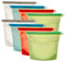 INTIRILIFE 8X Lebensmittelbeutel Silikon, 1L Füllmenge mehrere Farben -23 x 17,5 cm- Wiederverwendbar Zip Verschluss, Gefrier - und Aufbewahrungsbeutel für Gemüse Fleisch Snacks spülmaschinengeeignet