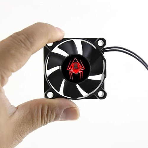REDSPIDER High Speed RC Motor Fan，50mm 40mm 35mm 30mm 25mm Fan，ESC Cooling Fan 6V-8.5V 28000rpm for 1/8 1/10 1/12 Scale RC Car.(35MM)