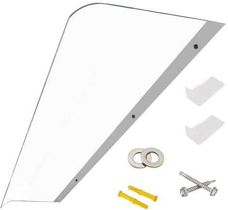 Baldacchino per porta d'ingresso, tenda da finestra esterna, tettoia per finestra, tenda da finestra | Curva porta d'ingresso per patio esterno porta d'ingresso, riparo dal sole, in policarbonato