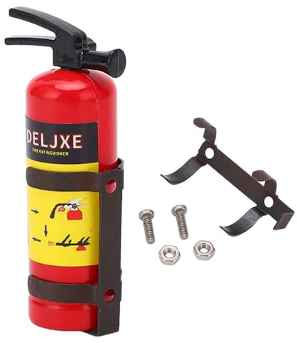 Extincteur de Voiture RC, Mini Extincteur en Métal de Simulation, Jouet Mini Extincteur, Accessoires de Voiture RC pour Série AXIAL SCX10 WPL MN (Rouge)