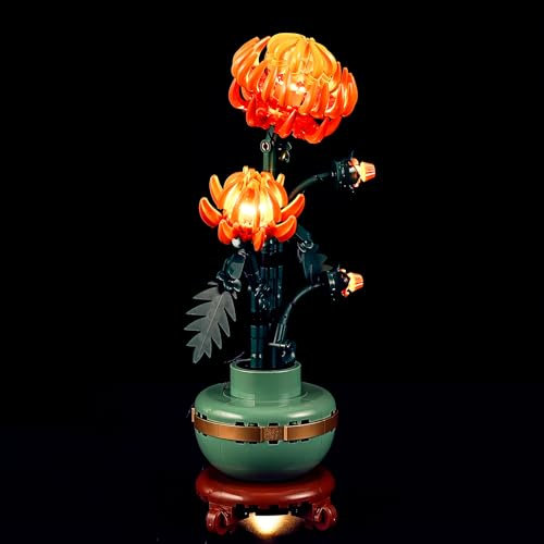 MENZAVA Kit di Illuminazione a LED Compatibile con LEGO 10368 Crisantemo Botanical Collection Modello da Costruire - Set di luci per a LED Il Modello (Non includere Il Modello)