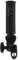 Support de parapluie universel pour chariot de golf - En plastique - Noir