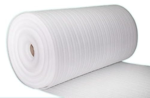 White Foam Underlay for Any Laminate/Real Wood Floor | Acoustic Flooring Underlay Multiple Sizes to Choose from on This Listing | 3mm Thick Floor Mat | 120cm Wide (5 m x 1.2m)