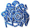 Iron On Letters for Clothes, 72 Pcs Embroidery Patches, Custom Patches, Classic Dark Blue, for Clothes, Jeans, Dress, Hat, DIY Accessories
