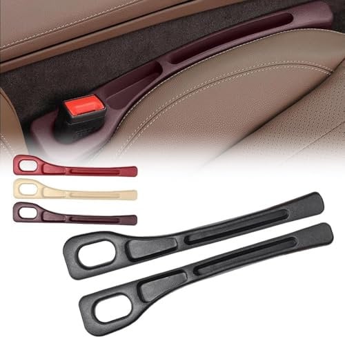GBEDIKMS 2 Stück Autositz Lücke Füller für Porsche 911 (991 992 993 996 997) Carrera Targa Turbo GT3 RS GT2 RS, Autositz Organizer Auto Innenraum Zubehör Verhindert Dase Ding Fallenlassen,Bla-ck
