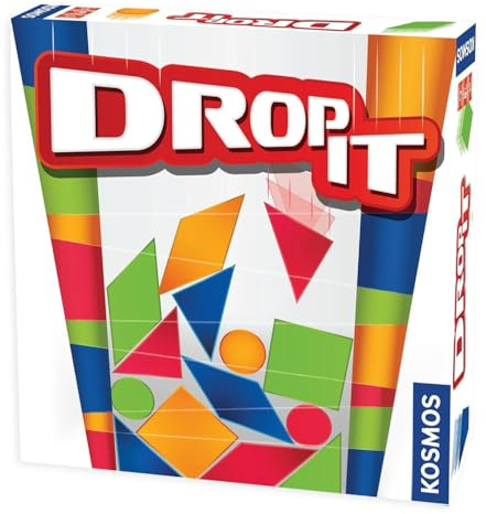 Thames & Kosmos Drop It | Fun Family Strategy & Dexterity Game | Competitive Family Game | Strategy Board Games for Adults and Kids | For 2 to 4 Players | Age 8+