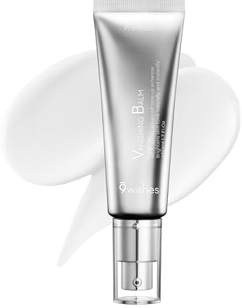 9wishes, Vanishing Balm(VB) Premium Tone Up Cream, Reduce Melanin Formation - SPF 21- Facial Moisturizing Sunscreen - Advanced Korean Skincare
