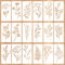 schablonen malen auf Holzplatten,wiederverwendbar schablonen zum malen,blumen schablonen,malschablonen,reusable stencils for painting, schablonen textilgestaltung, auf Platten, Wänden, Möbeln(18)