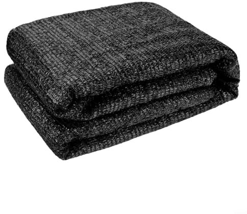 MeevrgR Toile d'ombrage 50 % anti-soleil, 4 x 6 m, filet d'ombrage en maille pour jardin, serre, grange, pergola, terrasse, poulailler, chenil, léger, respirant, résistant à l'usure, matériau en