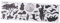 DIYEAH Autocollant Décoratif Animaux Forêt Mural Sticker Mural de Couloir Design Créatif pour Chambre Salon Décoration d'Arrière-Plan Autocollant Noir et Blanc 1 Feuille