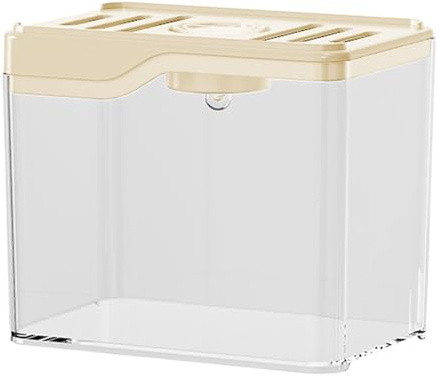 Aquarium de Table Compact – Bol Betta de 12 cm avec éclairage LED, Ventilation supérieure, Mini Aquarium de Bureau pour la Maison et Le Bureau, PC/PP Haute Transparence, alimenté par Pile Bouton