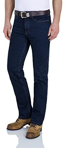 Paddocks Ranger Jeans Herren, Schwarz Black, Stretch Denim, Gerader Schnitt
