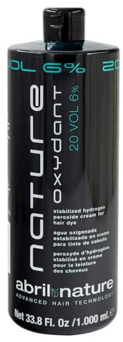 Agua Oxigenada NatureOxy Plex 20 Vol abril et nature para tinte, en crema | Peróxido 6% | Color más permanente, duradero e intenso | Protege y Repara la fibra capilar |1000ml