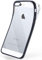 moex Clear Silicone Case in Chrome Look compatible with iPhone 5s / 5 / SE (2016) | Metallic Edge, Anthracite