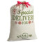 Weihnachtsmann Sack Groß Weihnachtssack Santa Sack 26.8’’ X 19.7’’ Weihnachten Tasche leinwand für Xmas Strümpfe Geschenk & dekoration für Kinder (Großen)