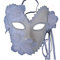 Venezianische Maskerade Vollgesichtsmaske für Damen, mit Spitze, für Kostüme, Karneval (weiß)