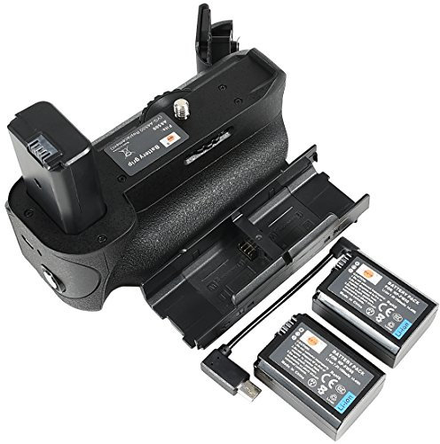 DSTE VG-A6500 Shutter Vertical Battery Grip Compatible with Sony A6500 Mirroless Camera with 2pcs NP-FW50 Battery